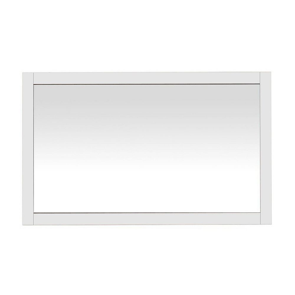 Nordic Canada Emilia 48inch Framed Mirror White The Home Depot Canada