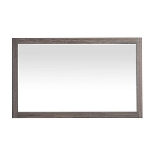 Emilia 47-inch Framed Mirror in Maple Grey