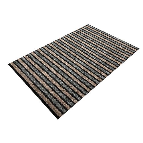 Technoflex Sani-Mat Moka 2 ft. x 3 ft. Indoor/Outdoor Antimicrobial Door Mat