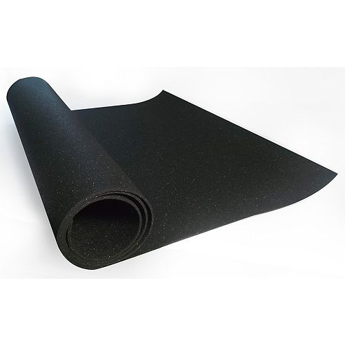 Technofloor 36-inch x 60-inch (3mm) Black All Purpose Reversible Rubber Mat