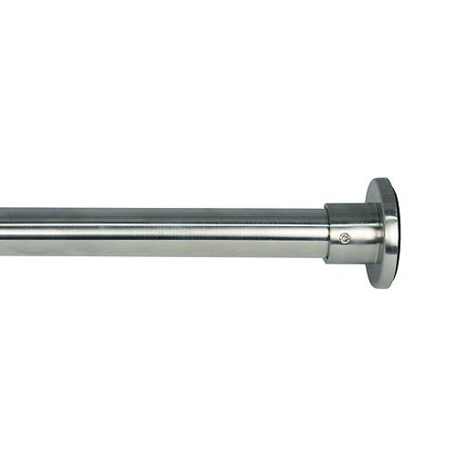 28 48in Tension Rod Silver, Curtain Rods At Home Depot Canada