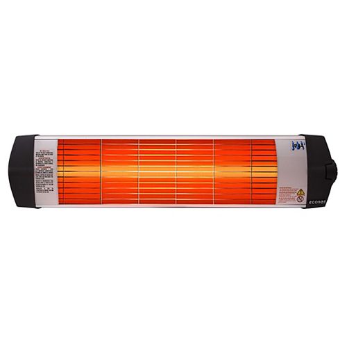 Econat C-15 1500-Watt Electric Infrared Space Heater for Outdoor and Indoor, Waterproof IP44