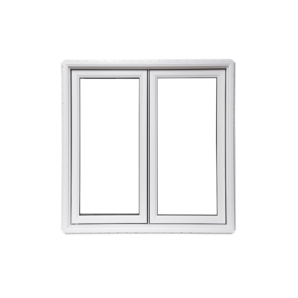 Farley Windows 48inch x 48inch Casement FixedLH with integrated 1 ¼ BM White Window wit