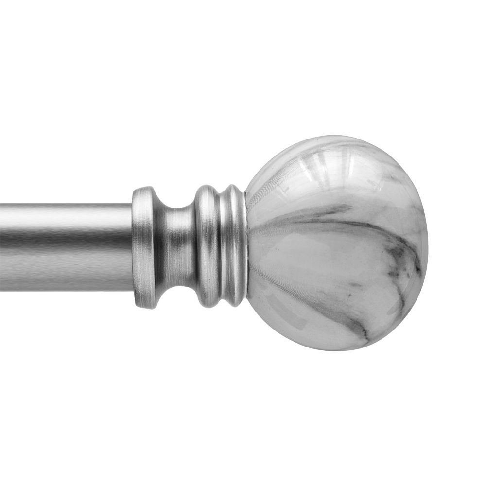 Kenney Marble Ball 3/4" (1.9 cm) Standard Decorative Window Curtain Rod