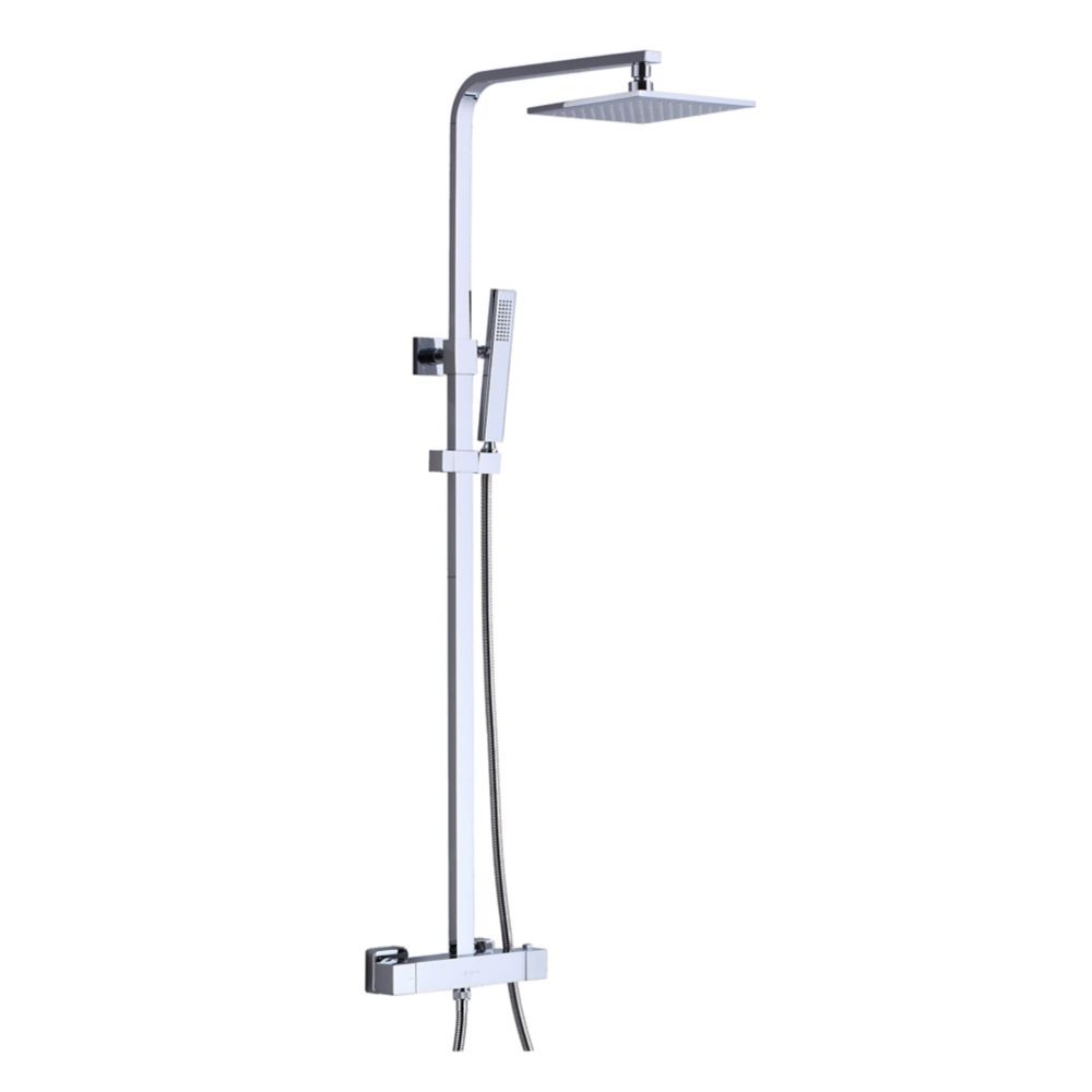 Akuaplus Robinet De Douche Avec Douchette A Main D Akuaplus Barre Reglable Fini Chrome Home Depot Canada