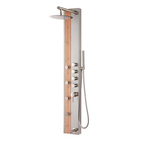 Brushed Nickel Shower Panels & Wall Bar Shower Sets The Home Depot Canada