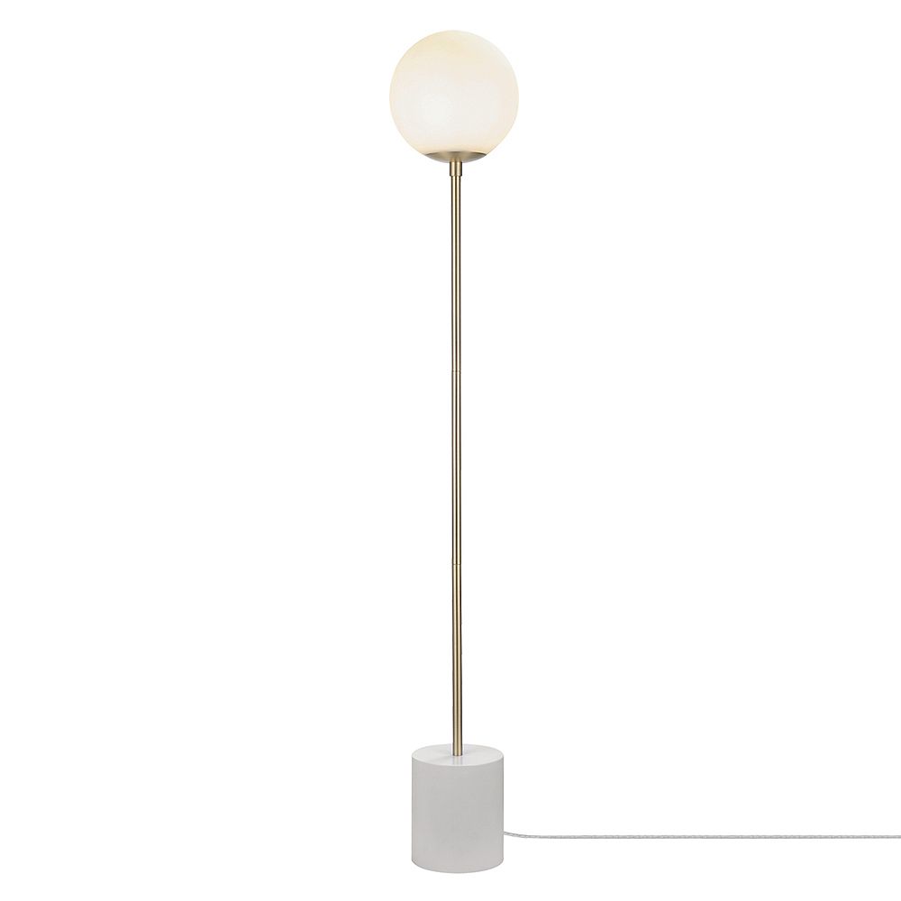 Globe Electric Celestia 63 Floor Lamp, Frosted Glass Floor Lamp Shade