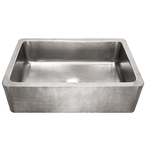 Sinkology Percy Farmhouse Apron-Front Stainless Steel 32 in. Single Bowl Kitchen Sink with Brushed Finish