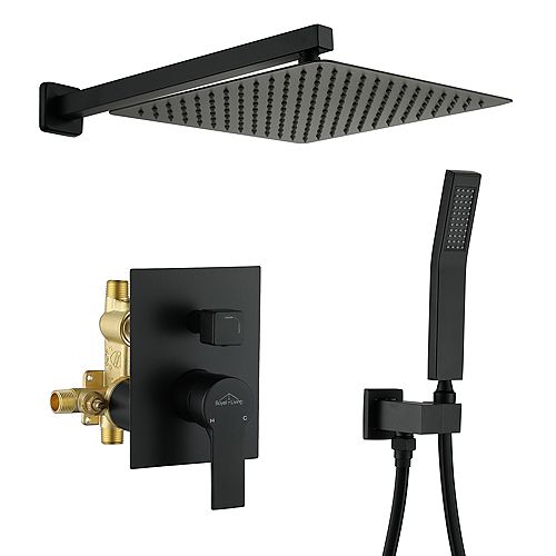 Matte Black Showerheads & Hand Showers The Home Depot Canada