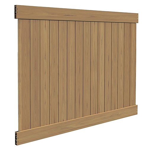 6X8 5.5 inch Cypress Vinyl Fence Privacy Panel