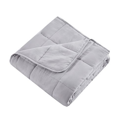 Arctic Comfort Machine Washable & Dryable Cooling Weighted Blanket 12 lb Grey