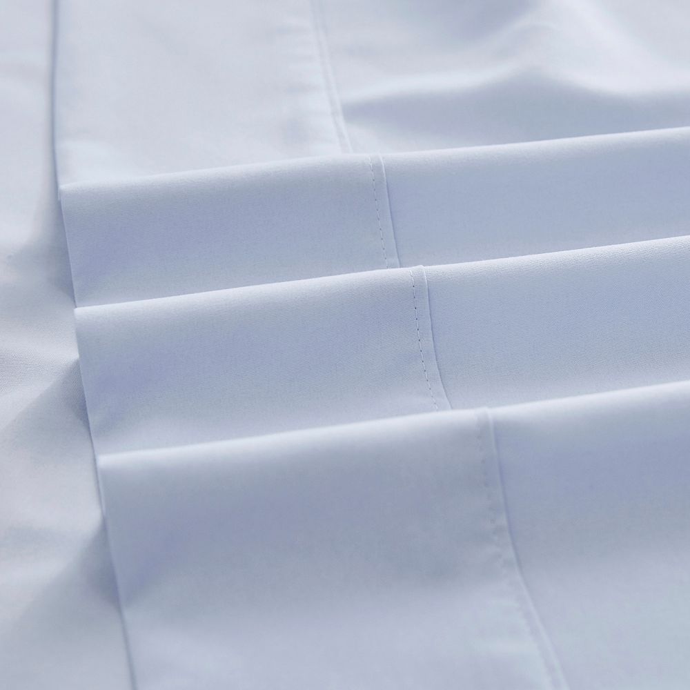 Sutton Home SILVADUR Antimicrobial 4 PC Solid Sheet Set Queen Blue