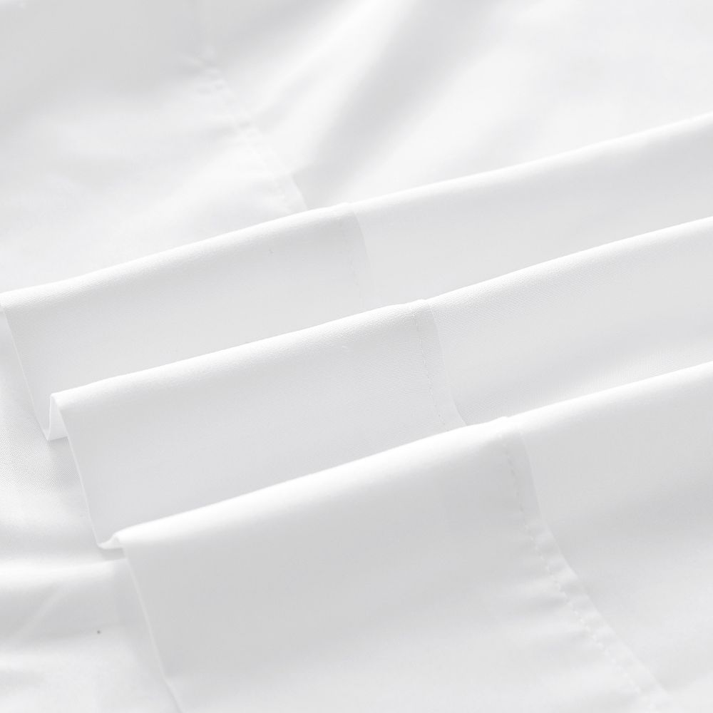 Sutton Home SILVADUR Antimicrobial 4 PC Solid Sheet Set Queen White