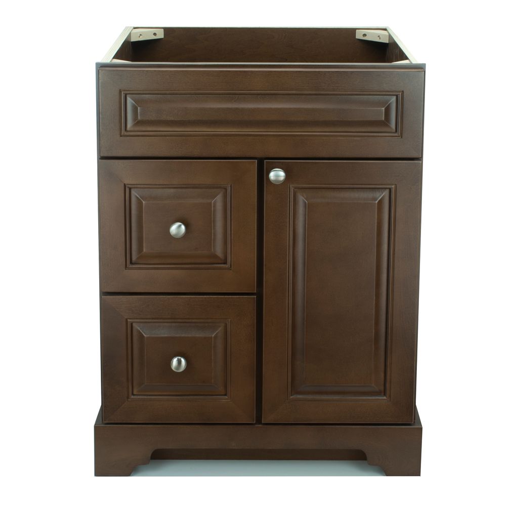 LUKX Bold Damian 24 Inch Vanity In Royalwood Left Side Drawers The   P 1001654851 