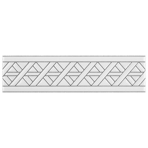 Merola Tile Sevillano Listello Camino White 2 in. x 7-7/8 in. Ceramic Wall Trim Tile (5.2 Ln. ft. /Case)