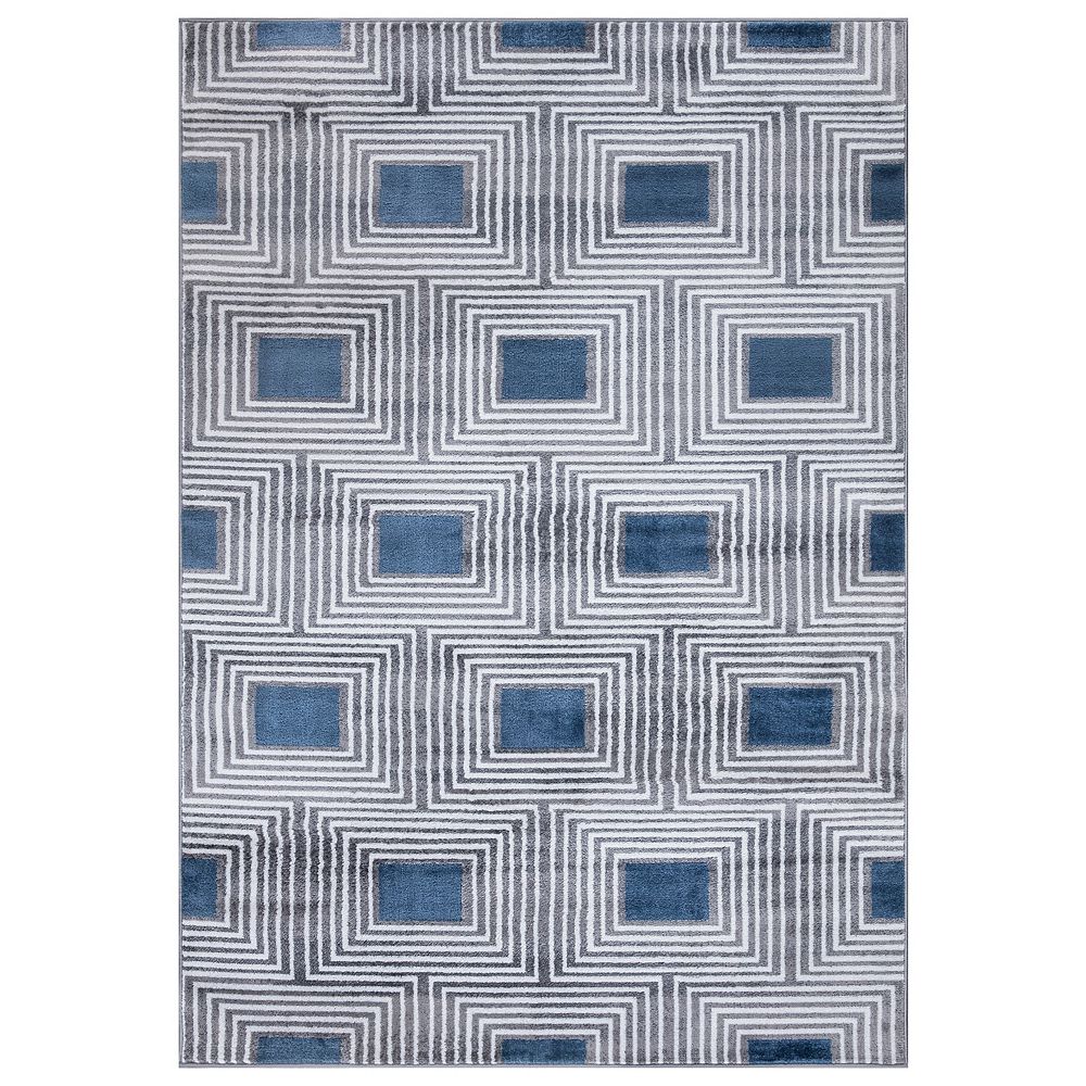 A2Z Rug Paris 1940 Grey 5 ft. 3inch x 7 ft. 7inch Indoor Area Rug