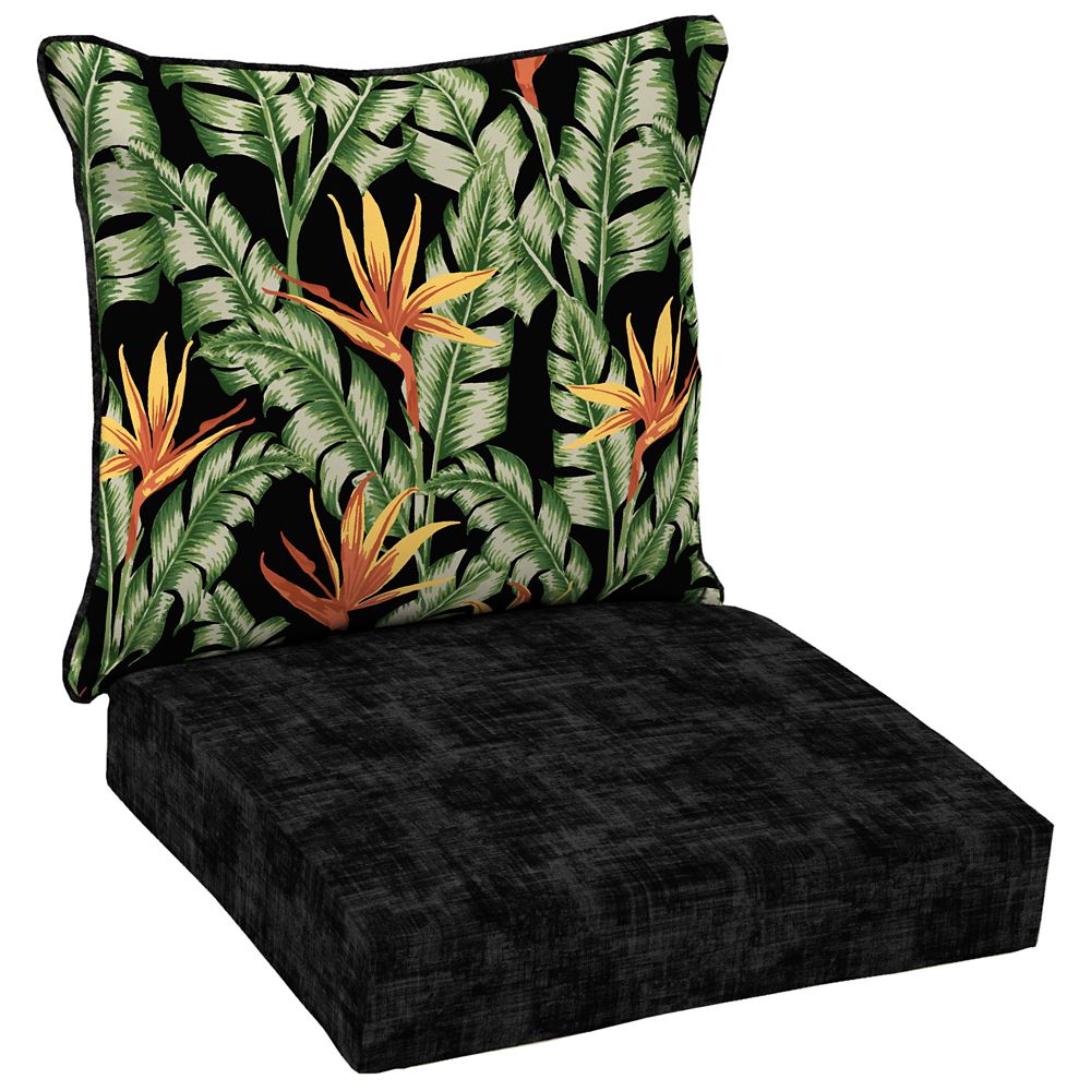 StyleWell Destin Tropical 2Piece Deep Seating Lounge Chair Cushion