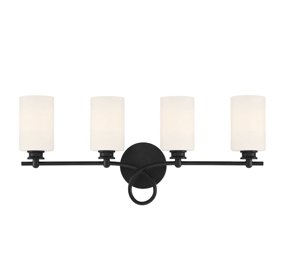 Filament Design 4Light Black Bath Vanity Light The Home Depot Canada