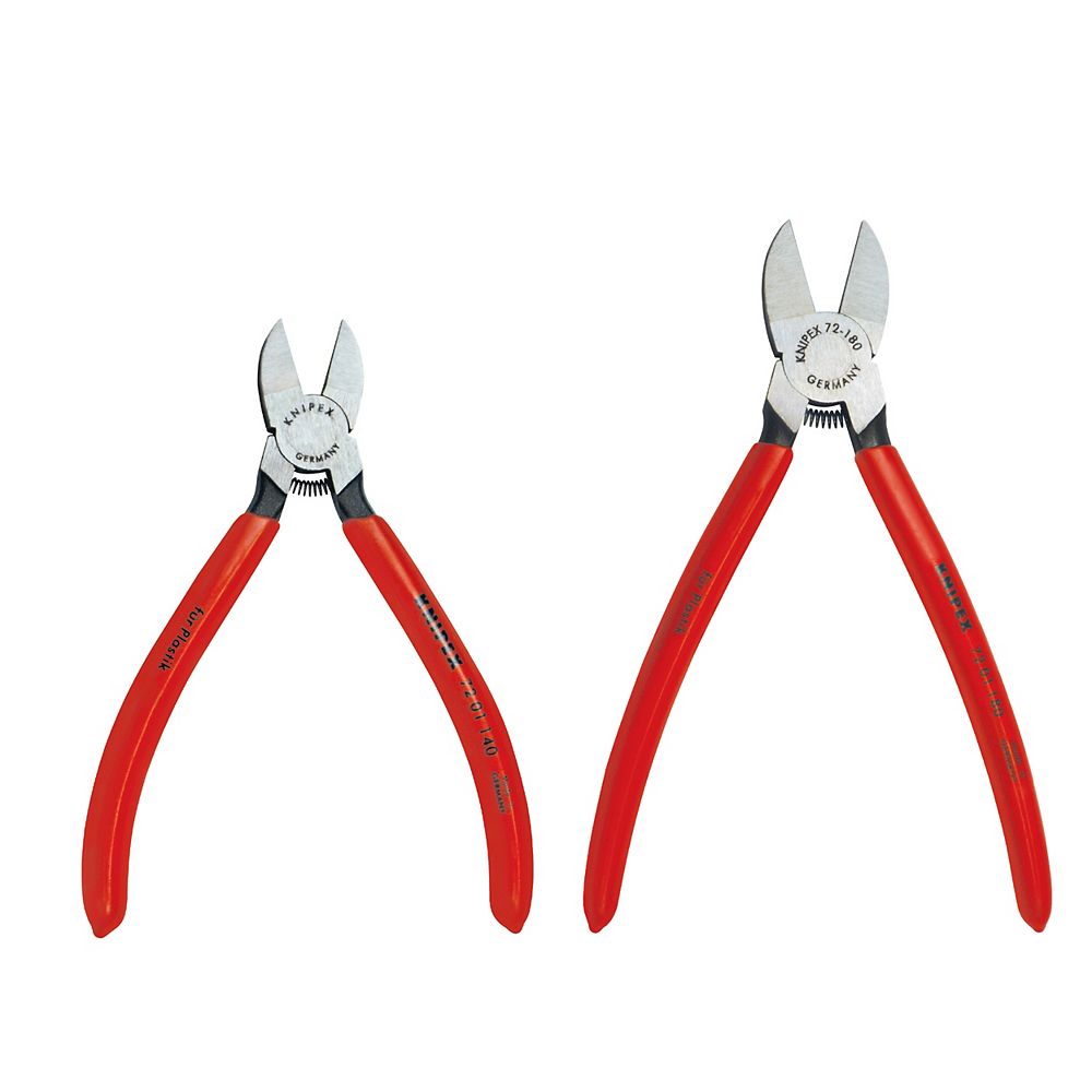 Knipex Flush Cutters with a Keeper Pouch, 2Piece Set The Home Depot