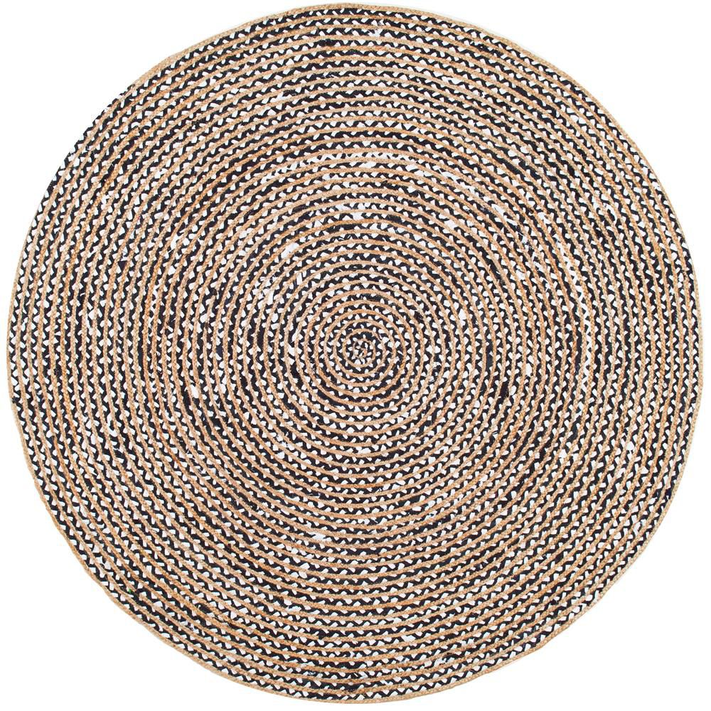 nuLOOM Glinda Natural Fiber Rug Black 6 ft. Indoor Round Rug The Home Depot Canada