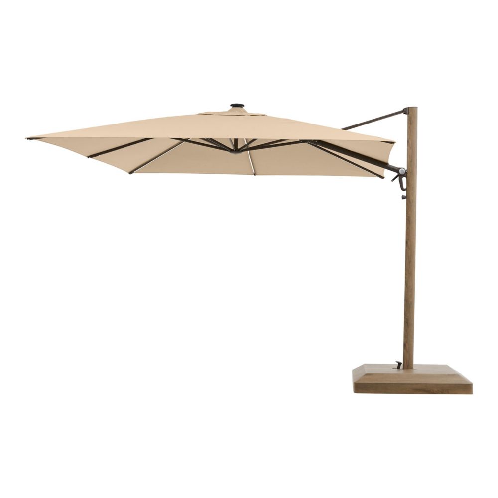 Beige Tan Patio Umbrellas Cantilever Umbrellas More The Home Depot Canada
