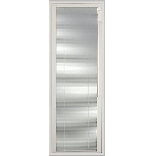 Blink Enclosed Blinds, White Low-E Door Glass 20 in. X 64 in. X 1 in.