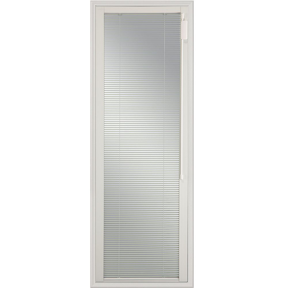 ODL Blink Enclosed Blinds, White LowE Door Glass 22 in. X 64 in. X 1 in. The Home Depot Canada