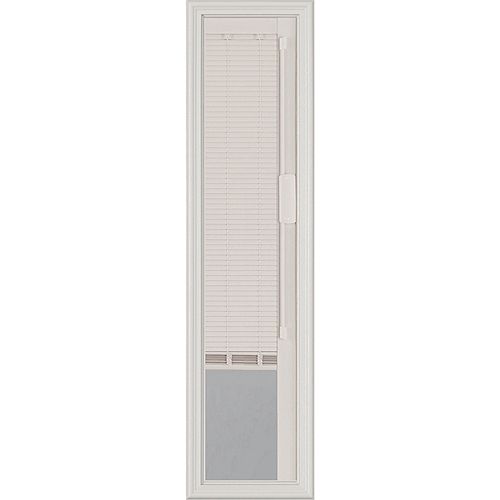 Blink Enclosed Blinds, White Blinds Low-E Door Glass 8 X 36 X 1 Sidelight