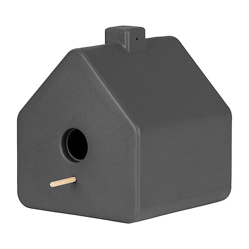 Dalya 11 in Dark Gray in Polyethylene resin Decorative Birdhouse