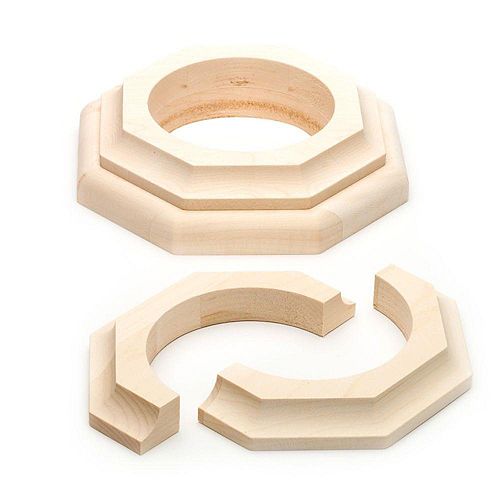 3 in. Dia Maple Cap and Base Set