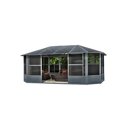 Florence Solarium with Metal Roof 12'x18' Slate