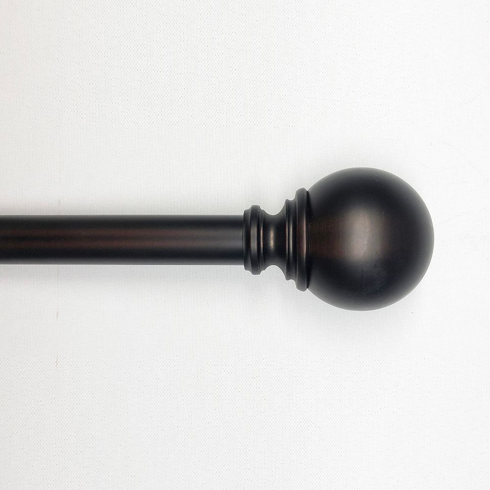 Lumi 1 in. 36 72 in. Telescoping Single Curtain Rod in Oil Rubbed