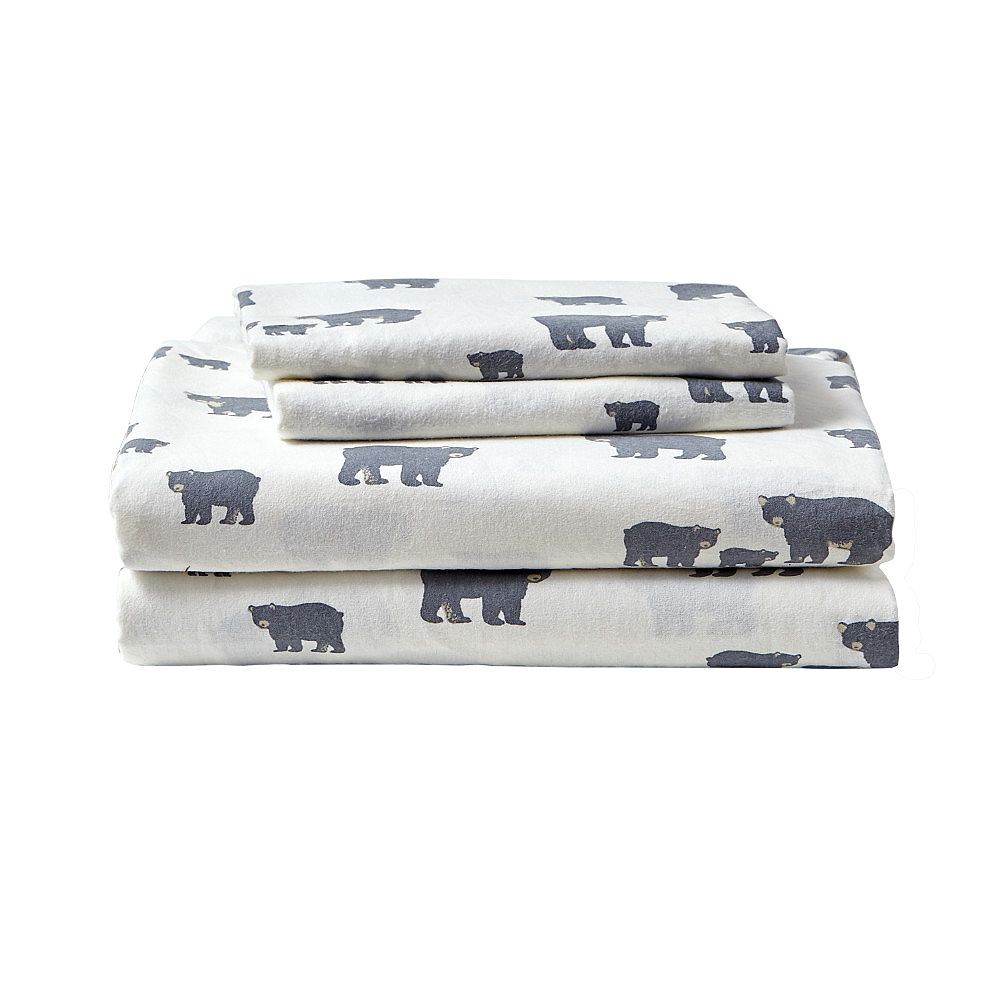 Eddie Bauer Bear Family Twin Sheet Set The Home Depot Canada
