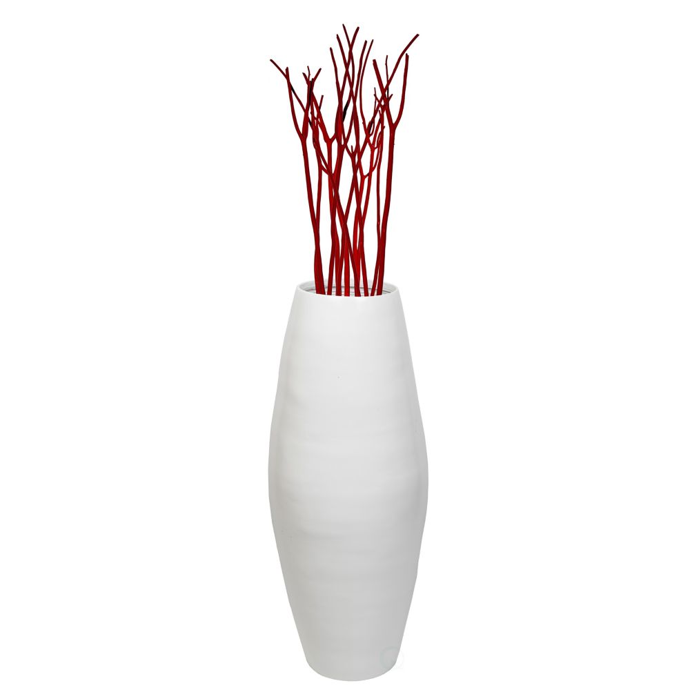 Uniquewise 27 5 Tall Bamboo Floor Vase White The Home Depot Canada   P 1001668540 