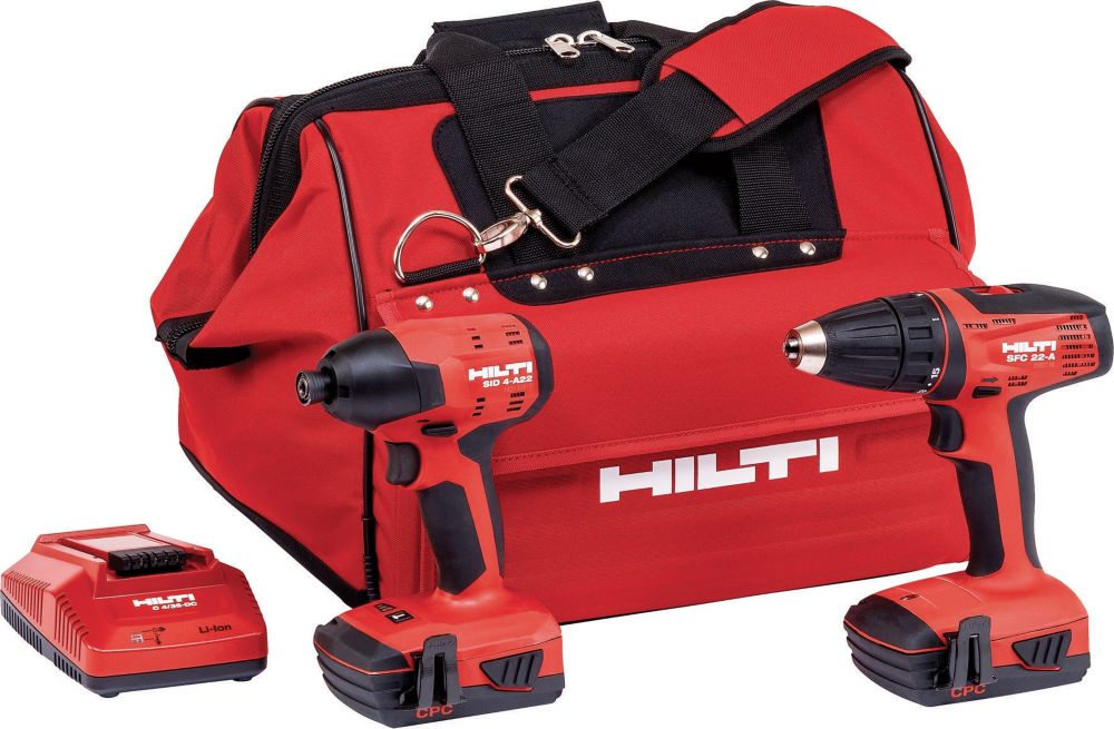 Hilti 22Volt LithiumIon Cordless Impact Drill Driver/Drill Driver