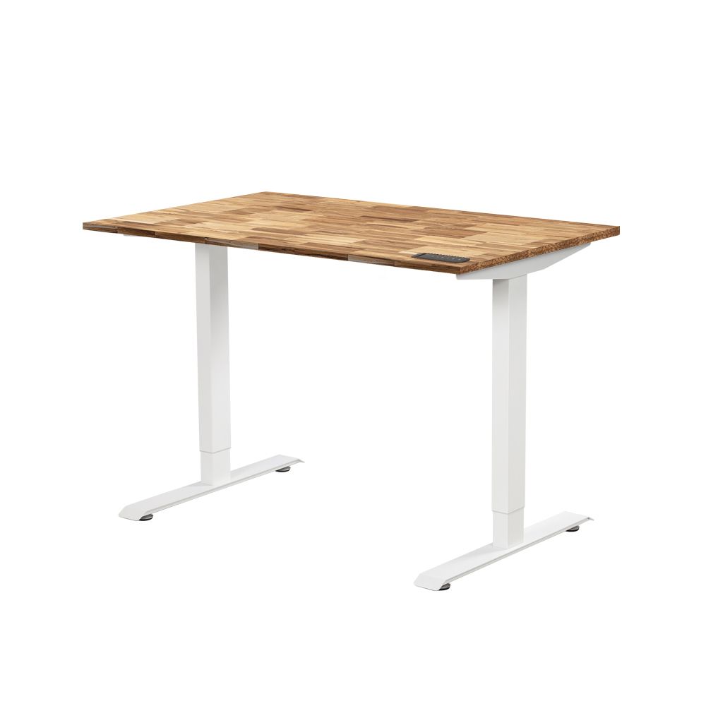 ChopValue Home Office Desk Butcher Block White Base The Home Depot Canada