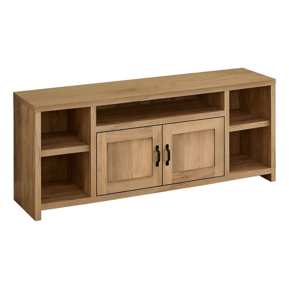Monarch Specialties Tv Stand 60"L / Golden Pine Reclaimed WoodLook