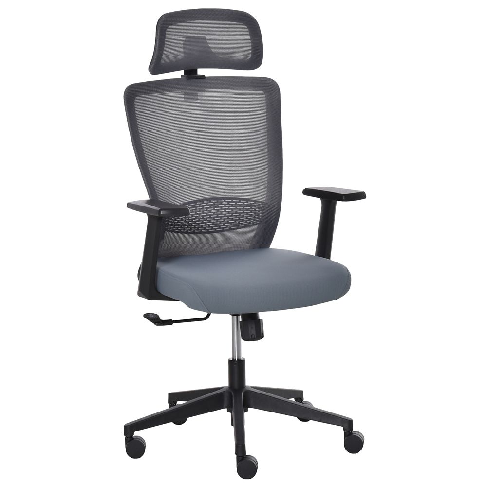 Vinsetto Mesh Office Chair with Lumbar Support High Back Task Swivel