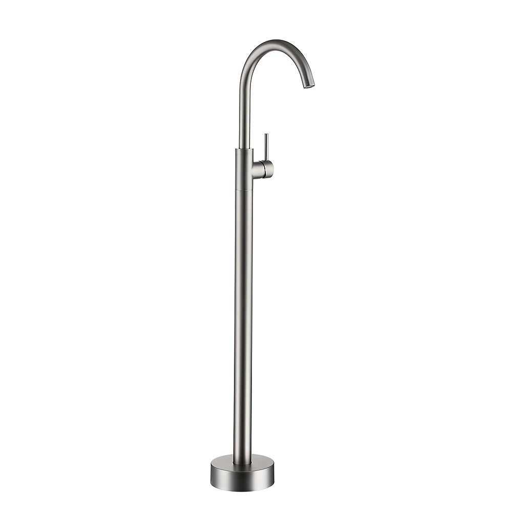 Boyel Living Freestanding Floor Mount Bath Tub Filler Faucet with Water