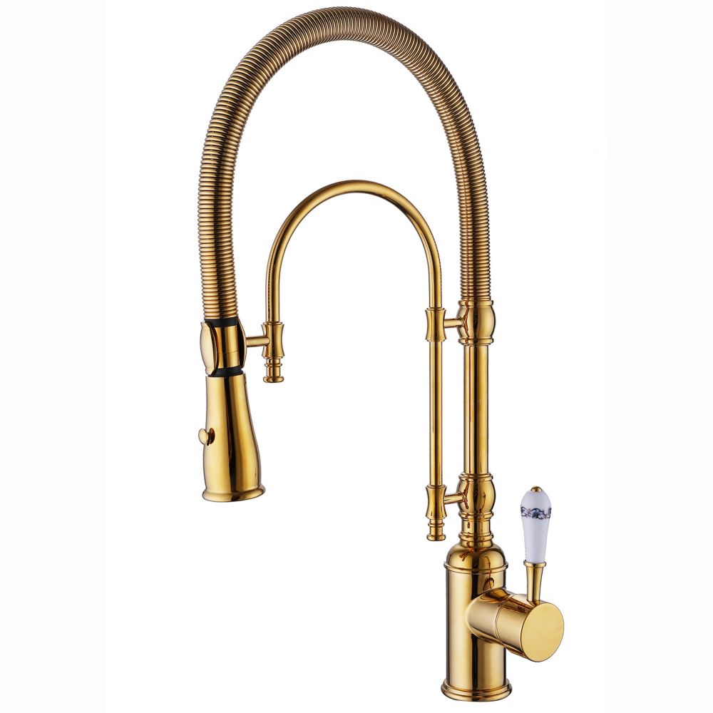 Boyel Living 2Handle Knob Roman Tub Faucet with Handheld Shower in