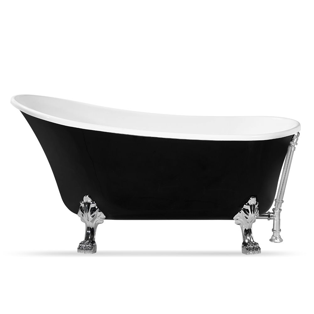 Streamline 59 inch Streamline NPT9344CHCH Clawfoot Bathtub with