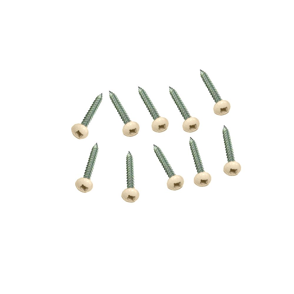 VERANDA 10 11/2 in. Phillips PanHead Almond Plastic Lattice Screw (12