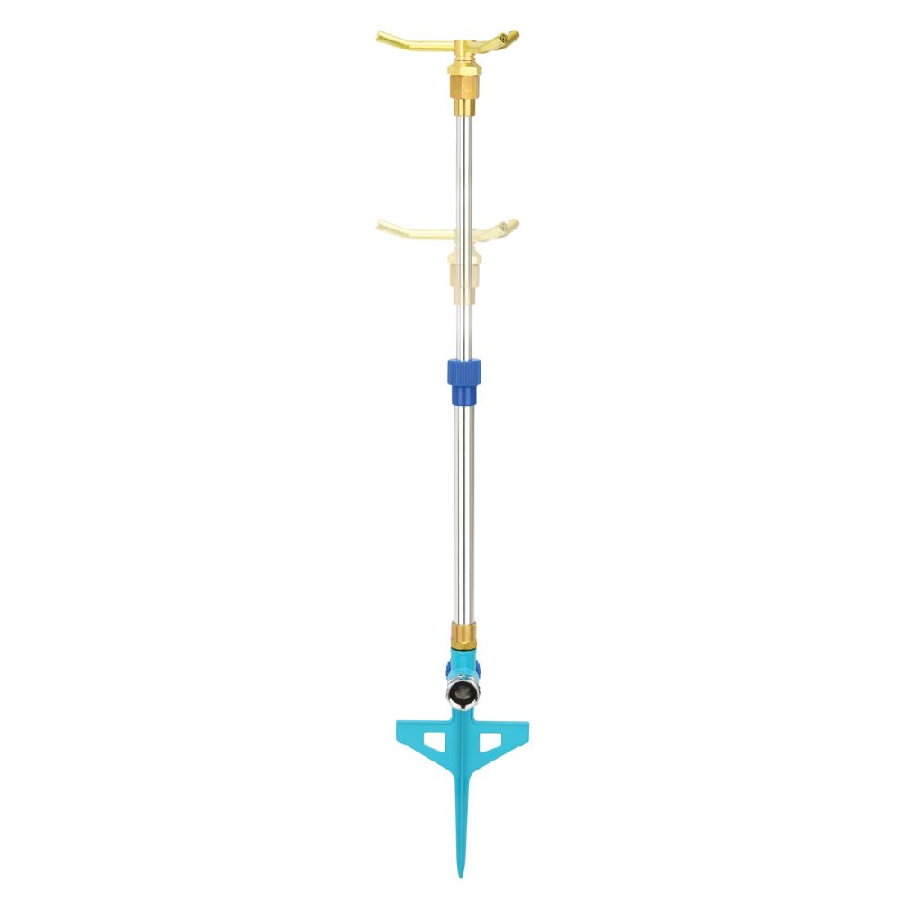 Sun Joe 360Degree 3Arm Brass Rotary Telescoping Sprinkler The Home