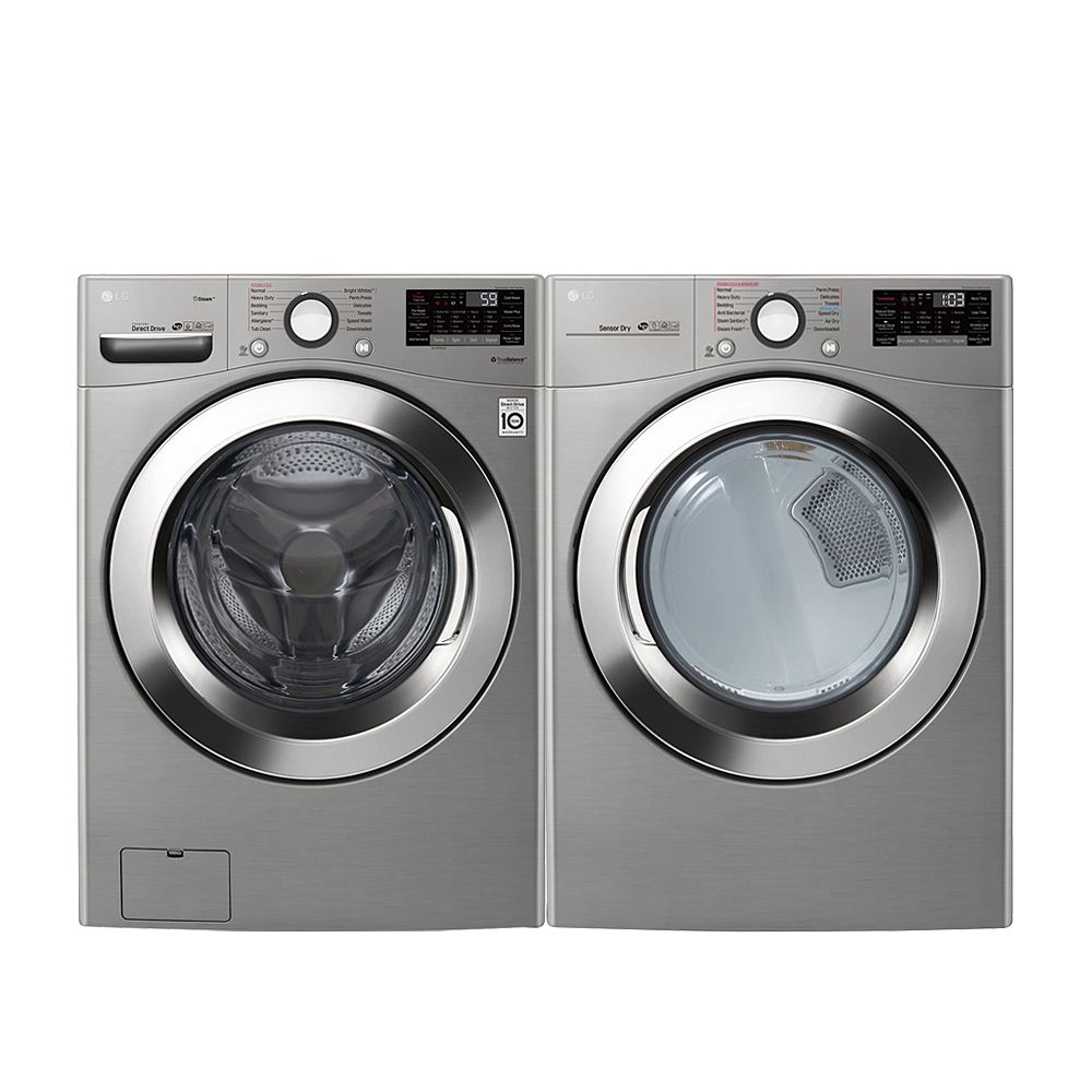 LG Electronics Smart Stackable Washer and Electric Dryer Set in