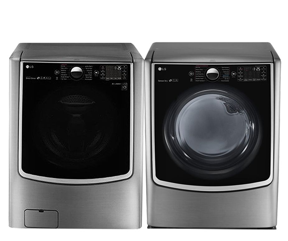 LG Electronics Front Load Washer and Electric Dryer Set in Graphite ...