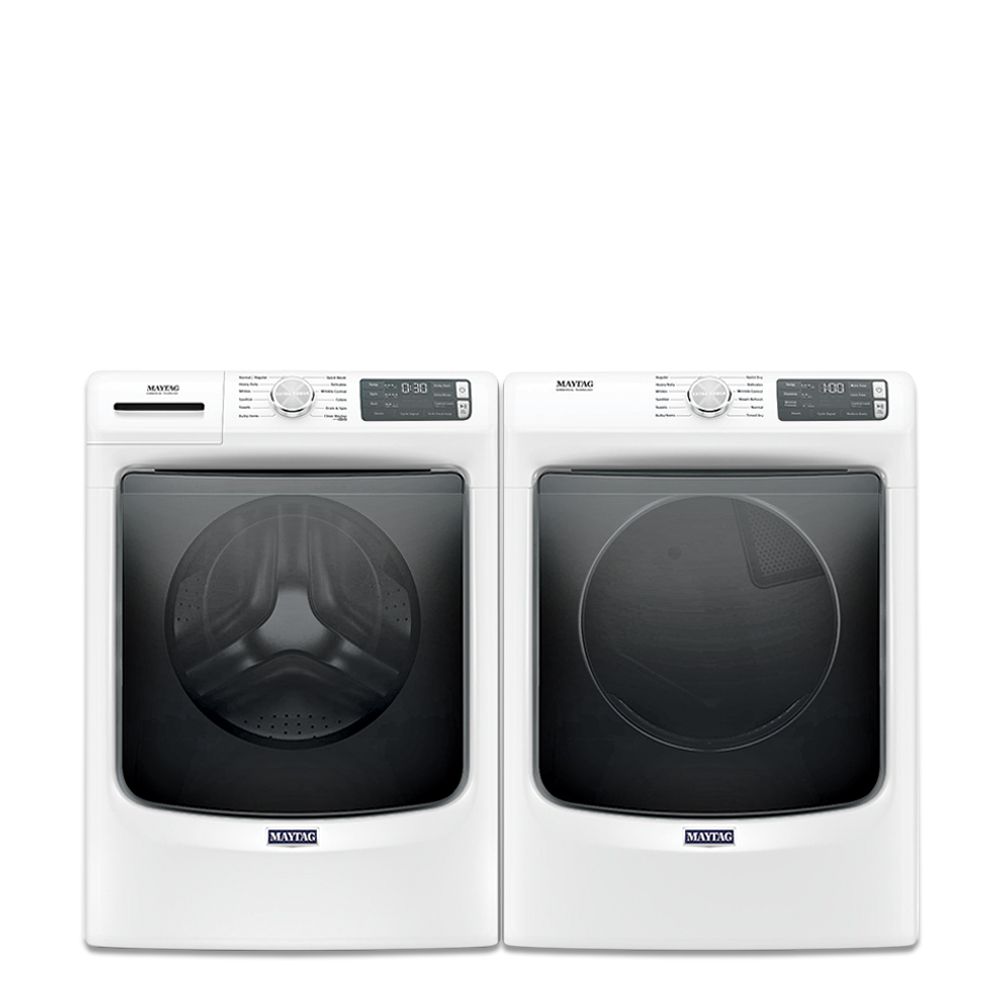 Maytag Front Load Washer and Electric Dryer Set in White | The Home