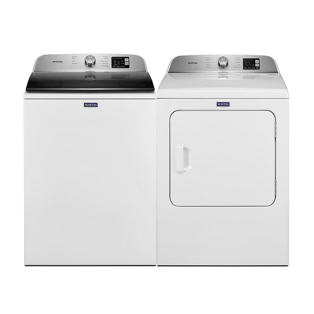 Maytag Top Load Washer and Electric Dryer Set in White The Home Depot
