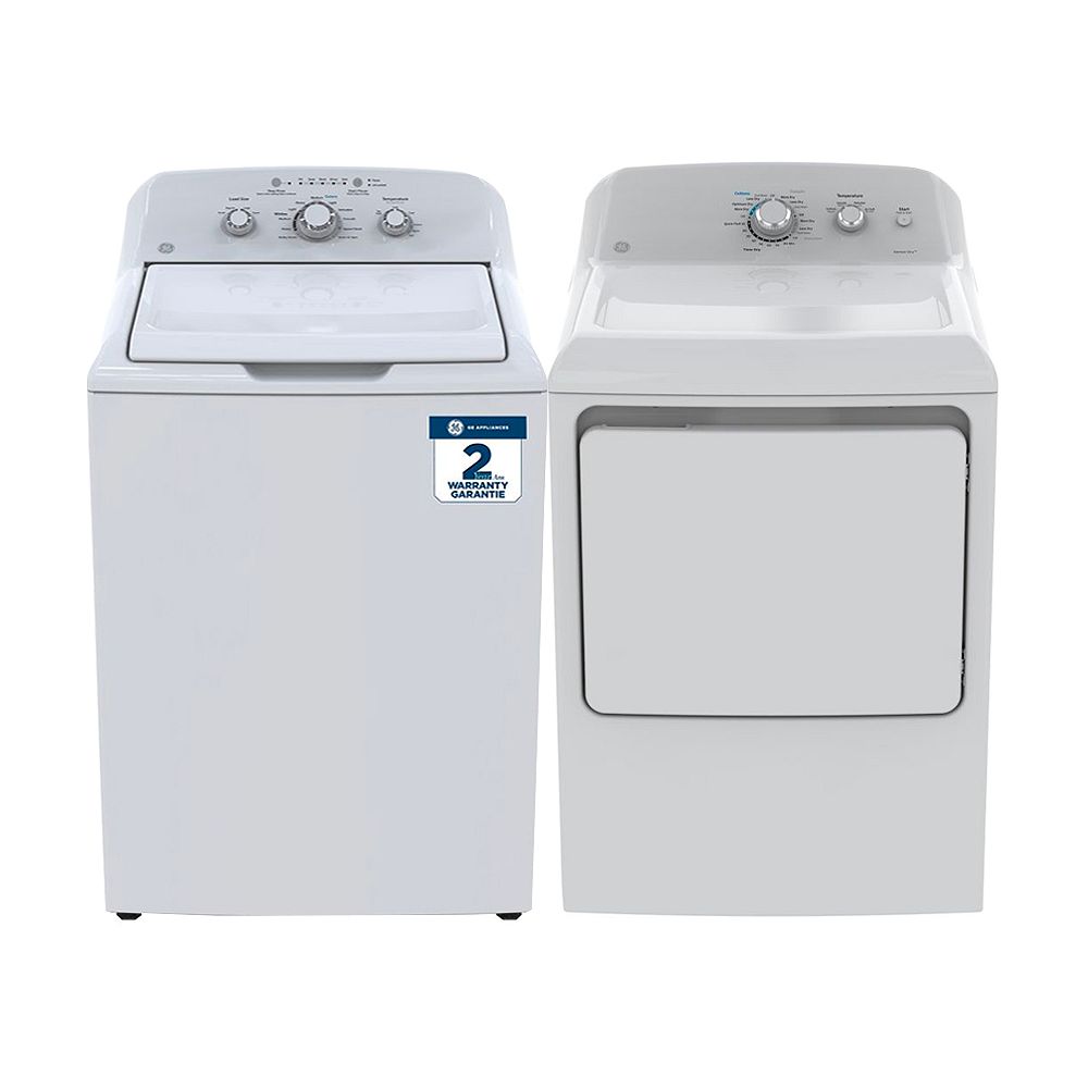 GE Adora Top Load Washer and Electric Dryer Set in White | The Home ...