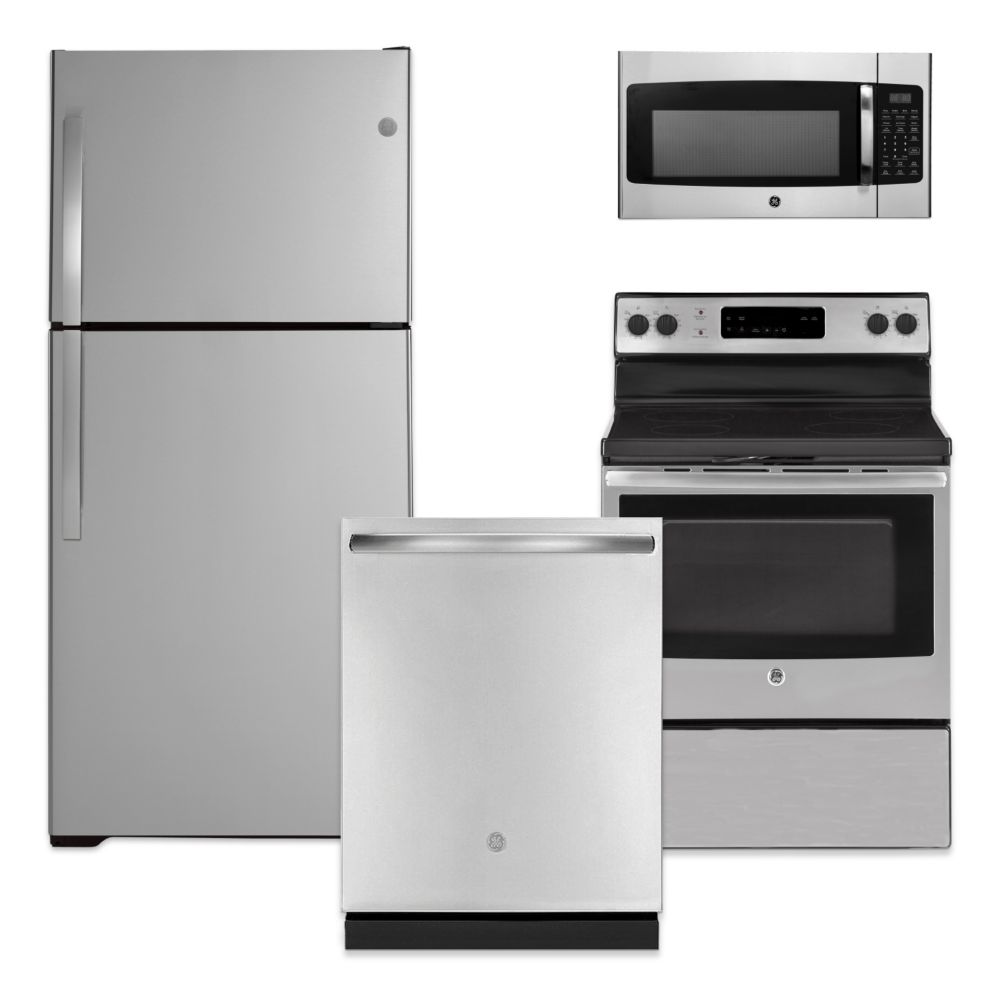 GE Stainless Steel Kitchen Package | The Home Depot Canada Home Depot Stainless Steel Appliances