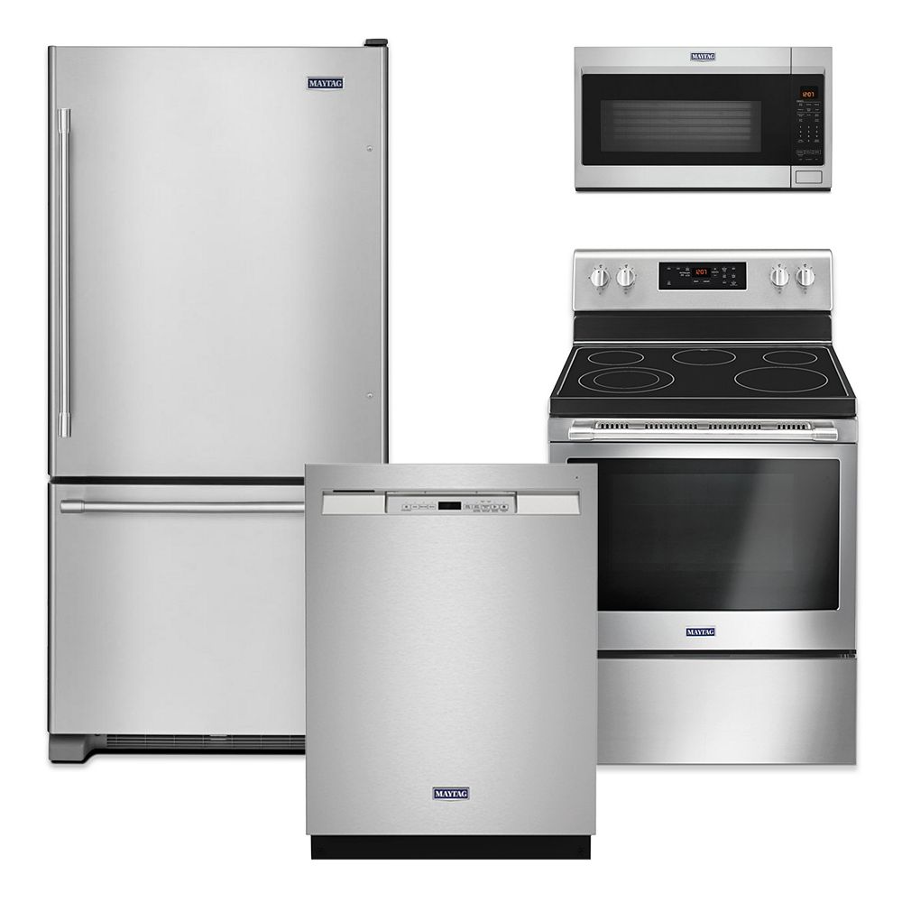 Maytag Stainless Steel Kitchen Package | The Home Depot Canada Stainless Steel Appliances At Home Depot